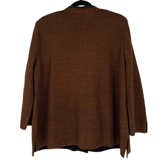 Misook Knit Brown Blazer Size PXL - Picture 3 of 11